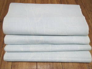 反物　美品　未使用　リメイク素材3-12B　小千谷縮　巾37.5cm　長さ12.1M　　