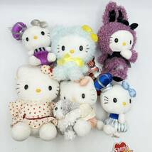 USED Sanrio サンリオ HELLO KITTY ハローキティ キティちゃん ぬいぐるみ マスコット まとめて 中古品 景品 フリュー エイコー 現状品_画像4