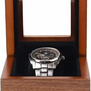 木製腕時計ケース 腕時計収納ケース 高級ウォッチボックス 腕時計 ケース コレクション ウォッチ 1本収納ケースの画像2