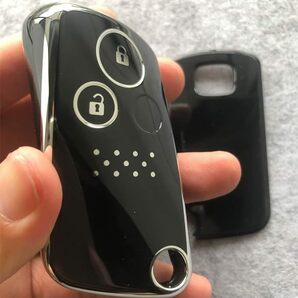 ホンダ互換 TPU製 2ボタン スマートキーケース キーカバー ステップワゴン フリード エリシオン オデッセイ CR-Z ゼスト 等 ブラック