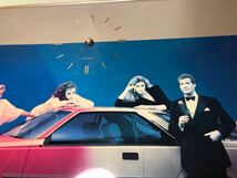 トヨタ コロナ ポスター パネル時計　壁掛け　時計　現状品　ロジャームーア　007　ジェームズボンド_画像4