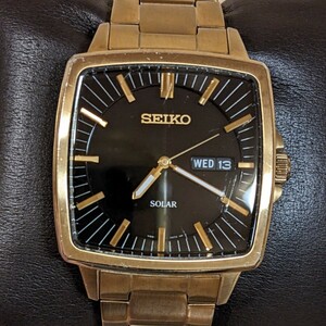 SEIKO　SOLAR SQUARE V158-0AF0 稼働品