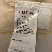 タグ付き新品♪セルフォード CELFORD★大人可愛い♪チェック柄シアーフリルスリーブブラウストップス_画像6