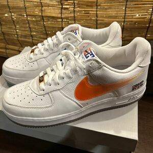 KITH Nike Air Force 1 Low White/Rush Blue/White/Brilliant Orange