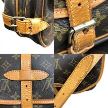 ルイ・ヴィトン LOUIS VUITTON ソミュール30 M42256 ブラウン モノグラムキャンバス ショルダーバッグ ユニセックス 中古_画像6