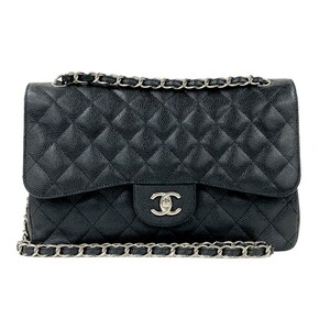 シャネル CHANEL マトラッセ30 A58600 18番台 ブラック シルバー金具 キャビアスキン ショルダーバッグ レディース 中古