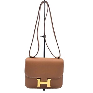 エルメス HERMES コンスタンス3ミニ　ミロワール B刻 ゴールド/GD金具 スイフト ショルダーバッグ レディース 中古