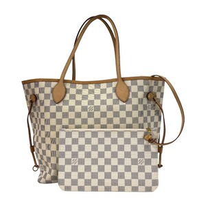 ルイ・ヴィトン LOUIS VUITTON ネヴァーフルMM N41361 ダミエ・アズール トートバッグ レディース 中古