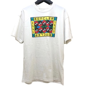 モンクレール MONCLER X 1952 プリントTシャツ 8C000 ホワイト コットン 半袖Ｔシャツ メンズ 中古