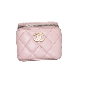 シャネル CHANEL スモールバニティバッグ AP1447 GD金具 ラム ショルダーバッグ レディース 中古