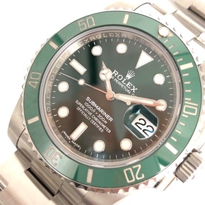  Rolex ROLEX Submarine 116610LV зеленый SS наручные часы мужской б/у 