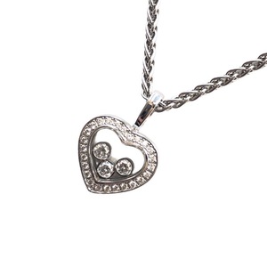  Chopard Chopard happy diamond Heart necklace 750WG 750YG jewelry used 