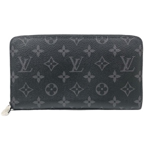 ルイ・ヴィトン LOUIS VUITTON ジッピー・オーガナイザーNM M82081 モノグラム・エクリプスキャンバス 長財布 メンズ 中古