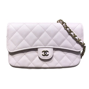 シャネル CHANEL マトラッセフォンケース AP2096 ピンク/GD金具 キャビアスキン ショルダーバッグ レディース 中古