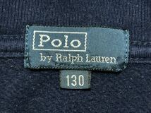 キッズ130 Polo by Ralph Lauren スウェット トレーナー　　ポロバイラルフローレン 子供服 ショールカラー ワンポイント刺繍 柳9365_画像3