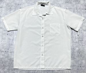 Dead Stock 未使用品 Steady Clothing ボックスシャツ　　ステディクロージング オープンカラーシャツ 開襟 50sスタイル 猫目ボタン 柳9412