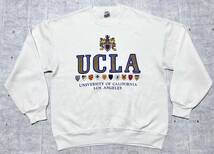 90s USA製 UCLA カレッジロゴ クルーネック スウェット トレーナー　　JERZEES ジャージーズ カリフォルニア大学ロサンゼルス校 柳9316_画像1