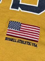 大きいサイズ XL RUSSELL ATHLETIC USAビッグロゴ ロンT　　ラッセルアスレティック 長袖Tシャツ 星条旗 刺繍 ビッグシルエット 柳9396_画像8