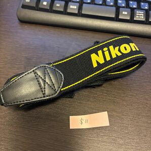 【送料無料・純正】 Nikon ニコン カメラ ストラップ 黄色(イエロー)×黒色(ブラック) ＄11の画像1