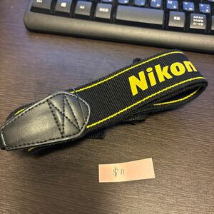【送料無料・純正】 Nikon ニコン カメラ ストラップ 黄色(イエロー)×黒色(ブラック)　＄11