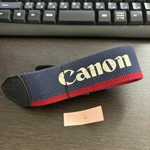 【送料無料】CANON キヤノン EOS 赤色(レッド)×青色(ブルー) カメラ 純正　ストラップ　2_画像1