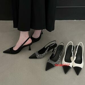  pumps lady's pin heel high heel po Inte dotu shoes spring autumn summer commuting beautiful legs pain . not fatigue not AZ5