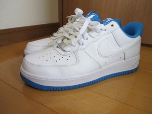 NIKE AIR FORCE 1 AF1 BLUE WHITE DR9867-101 26cm ナイキ エアフォース 1 ブルー　ホワイト　26.0センチ 中古