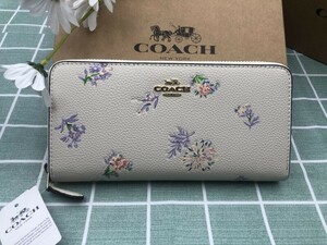 コーチ COACH 財布 長財布 プレゼント ロゴ シグネチャー 贈り物 ウォレット 新品 未使用 レディース ホワイト ブランド ギフト A333