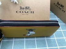 コーチ COACH 財布 長財布 SNOOPY スヌーピー 新品 未使用 レザー ブランド　レディース ウォレット プレゼント ラウンドファスナー A090_画像5