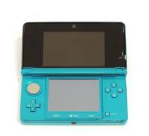 □　任天堂　NINTENDO　3DS　CTR-001　本体　アクアブルー　ソフト11点　ACアダプタ付　動作確認済　初期化済　中古品　保管品　③_画像3