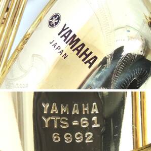 □ YAMAHA ヤマハ YTS-61 TENOR テナーサックス ハードケース付き 管楽器 吹奏楽 ジャズ ヴィンテージ 中古品 保管品 ③の画像4