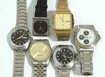 □　(2)　腕時計　まとめ売り　50点セット　CASIO/CITIZEN/SEIKO/ALBA 他　メンズ　レディース　動作未確認　ジャンク　中古　現状品　③_画像8