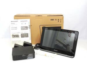 □　SHARP　AQUOS　シャープ　2T-C12AP-B　12V型　ポータブル液晶テレビ　ブラック系　2018年製　防水　動作確認済　中古品　保管品　③