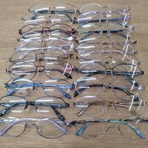 中古　ジャンク　メガネフレーム　20本　まとめ売り　眼鏡　金属フレーム 眼鏡フレーム　　【3】_画像1