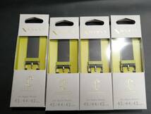 【4コ】エレコム Apple Watch 45 44 42mm ハイブリッドレザーバンド スモーキーブラック×オリーブグリーン AW-45BDMNOBK 4549550270021_画像1