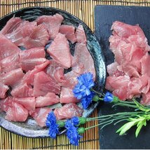 3本、天然「南まぐろ中トロ500g」脂のってます。...カット不用、腹身の切り落としとなります。_画像7