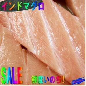 脂のってます!!「インドまぐろ天身500g」...柵としとなります。の画像2