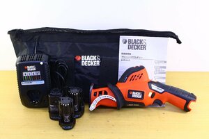 ●ブラックアンドデッカー/Black&Decker LXP10-2 プルーニングマルチソー 電動のこぎり 切断機 バッテリー3個+充電器付き【10926563】