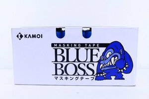 ●新品 KAMOI カモイ BLUEBOSSJAN24 マスキングテープ 24mm×18m 50巻入 塗装用 ブルー/青【10885020】