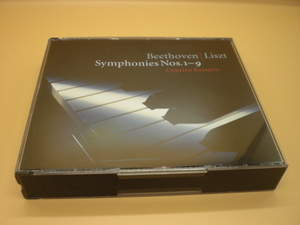 6CD　ベートーヴェン：交響曲全集　ピアノ独奏版（リスト編曲）　カツァリス（ピアノ）　1982－89年　ドイツ盤　倉上