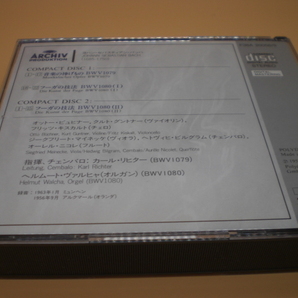 2CD バッハ：音楽の捧げもの、フーガの技法 ヘルムート・ヴァルヒャ、カール・リヒター、他 1963・56年 国内盤 14奥の画像2