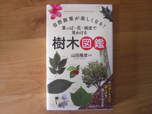 極美品　書籍1冊　葉っぱ・花・樹皮で見わける 樹木図鑑　山田隆彦・監修　2023年　池田書店