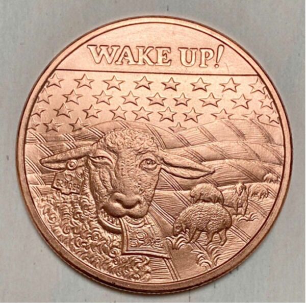 Wake Up! 1オンス 銅貨.999 ひつじコイン 地金 インゴット