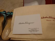 ●フェラガモ●Ferragamo六本木ヒルズGRISSONサンダル、ブルーリボン、サイズ6.5_画像4