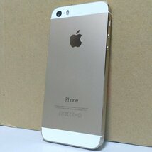 送料無料 au Apple iPhone5s 16GB ME334J/A A1453 ゴールド 白ロム ネットワーク利用制限○ 充電回数95回以下 必ず内容確認_画像2