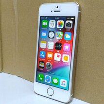 送料無料 au Apple iPhone5s 16GB ME334J/A A1453 ゴールド 白ロム ネットワーク利用制限○ 充電回数80回以下 必ず内容確認_画像1