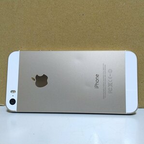 背面凹有り 送料無料 au Apple iPhone5s 16GB ME334J/A A1453 ゴールド 白ロム ネットワーク利用制限○ 充電回数60回以下 必ず内容確認の画像3