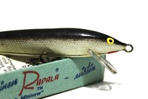 ■s3744 RAPALA ラパラ フローター フローティング F9 オールド 印字 初期 60s 希少 ボックス入り シルバー■_画像1