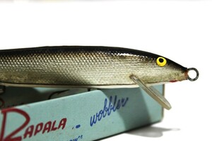 ■s3744 RAPALA ラパラ フローター フローティング F11 オールド 印字 初期 60s 希少 ボックス入り シルバー■