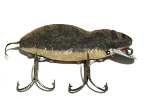 ■s3780 HEDDON MEADOW MOUSE ヘドン メドウマウス 希少 グレー ネズミ 細身■